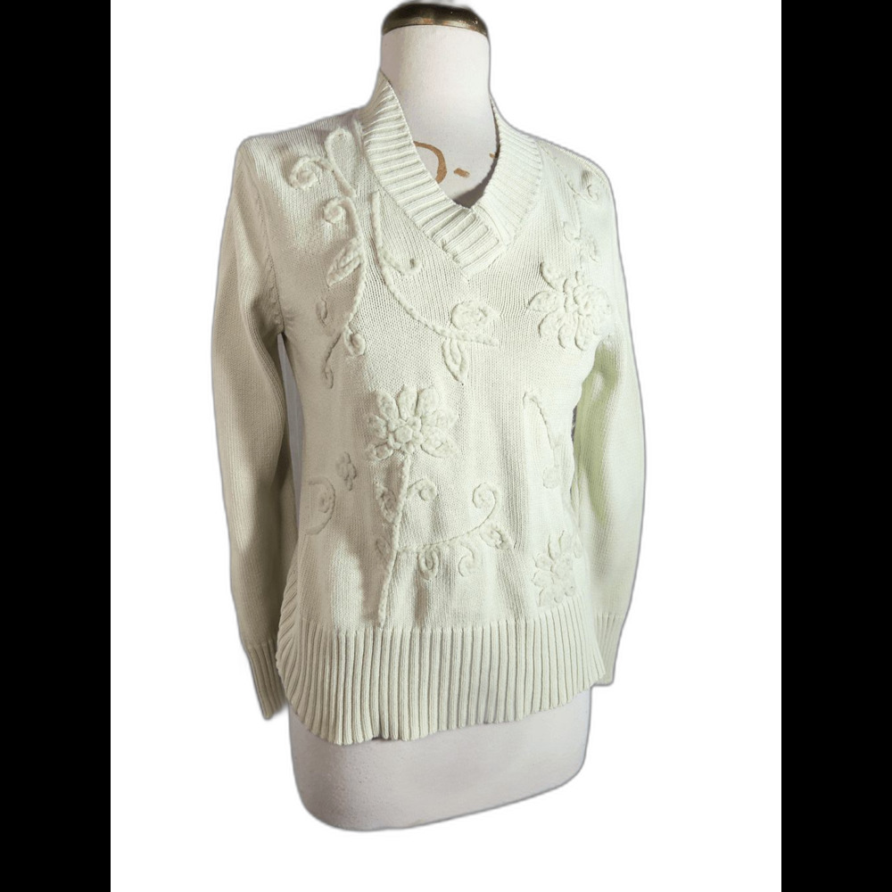 JonesWear Sport Sweater Size 18W 90's Vintage Cottagecore Coquette